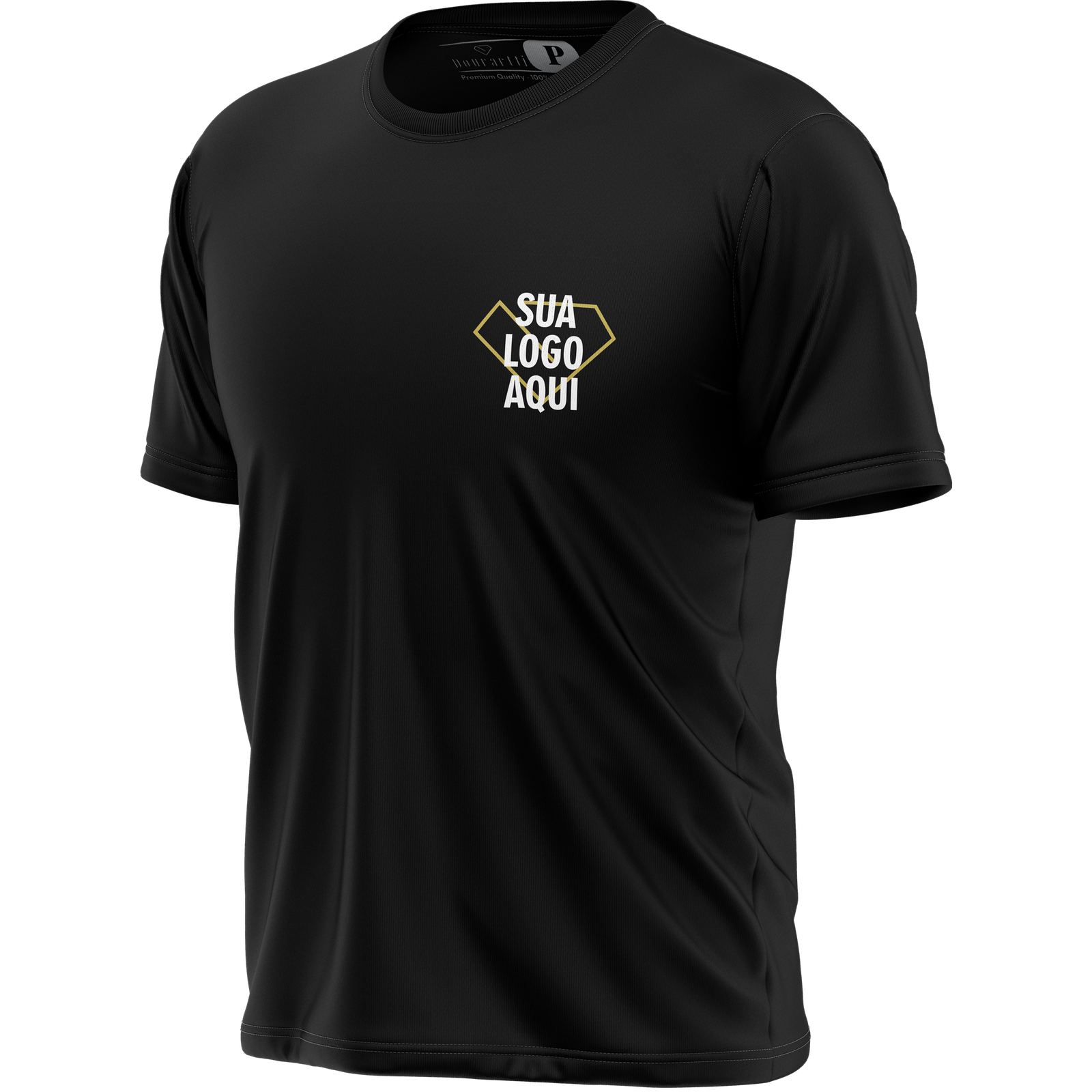 Camiseta Masculina de Algodão Dourartti Minimalista